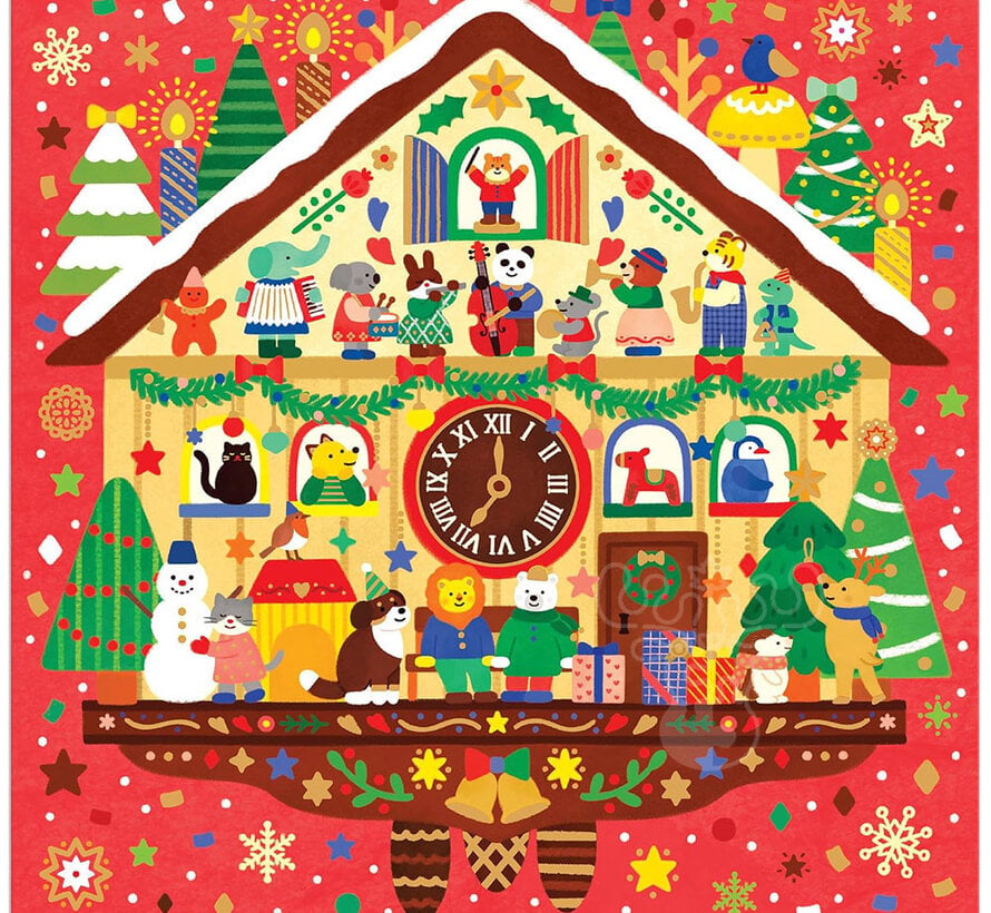 Mudpuppy Christmas Time Puzzle 500pcs