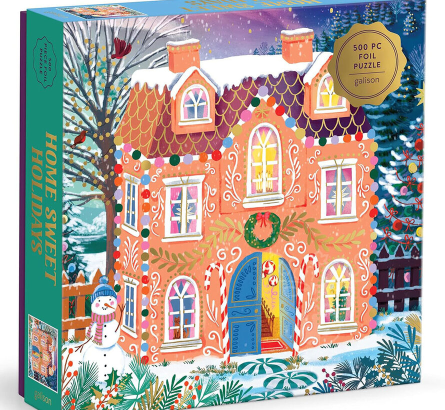 Galison Home Sweet Holidays Puzzle 500pcs