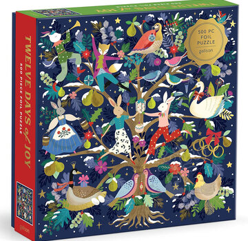 Galison Galison Twelve Days of Joy Puzzle 500pcs
