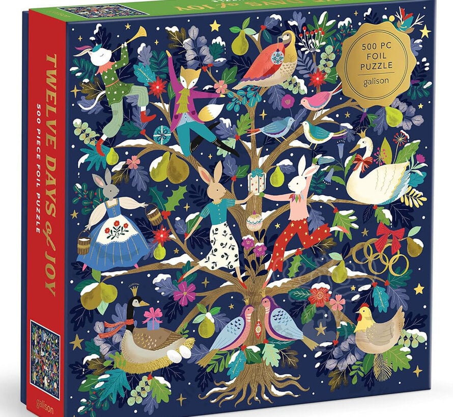 Galison 12 Days of Joy Puzzle 500pcs