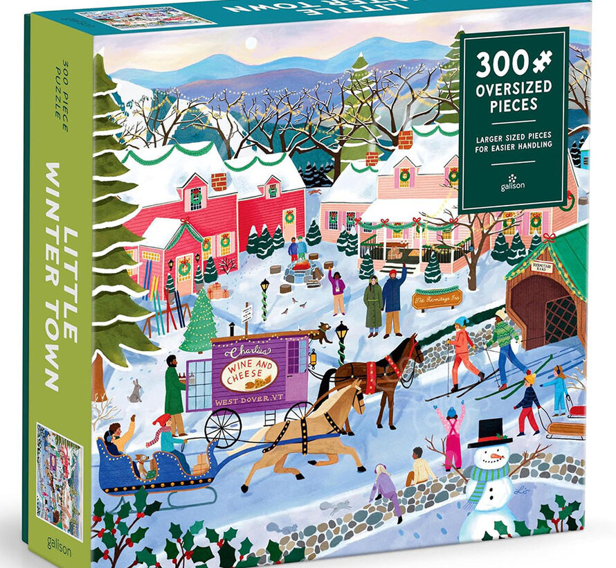 Galison Little Winter Town Puzzle 300pcs