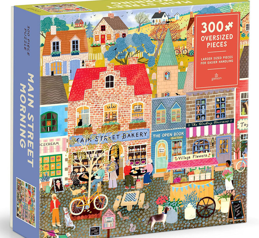 Galison Main Street Morning Puzzle 300pcs