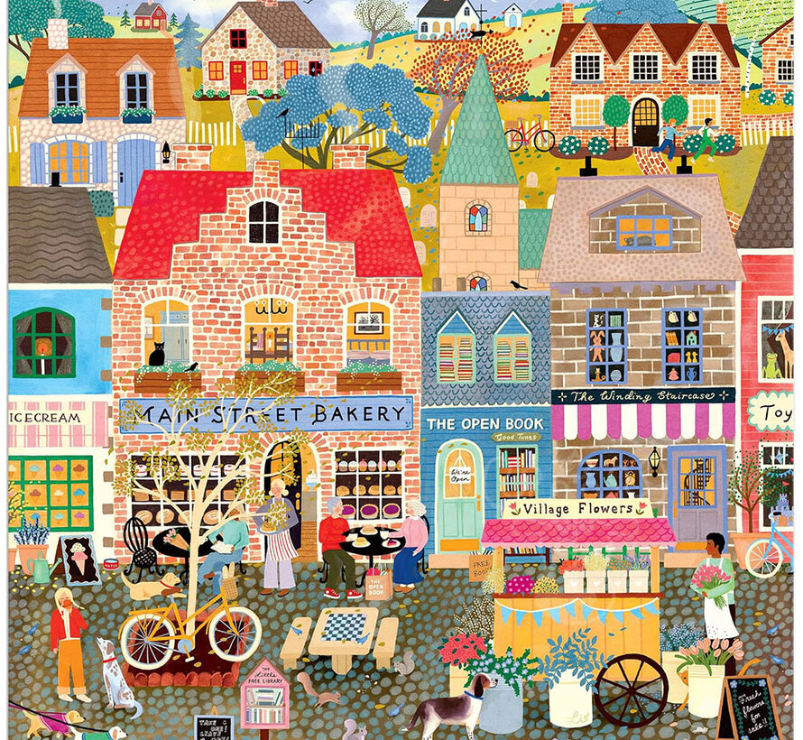Galison Main Street Morning Puzzle 300pcs