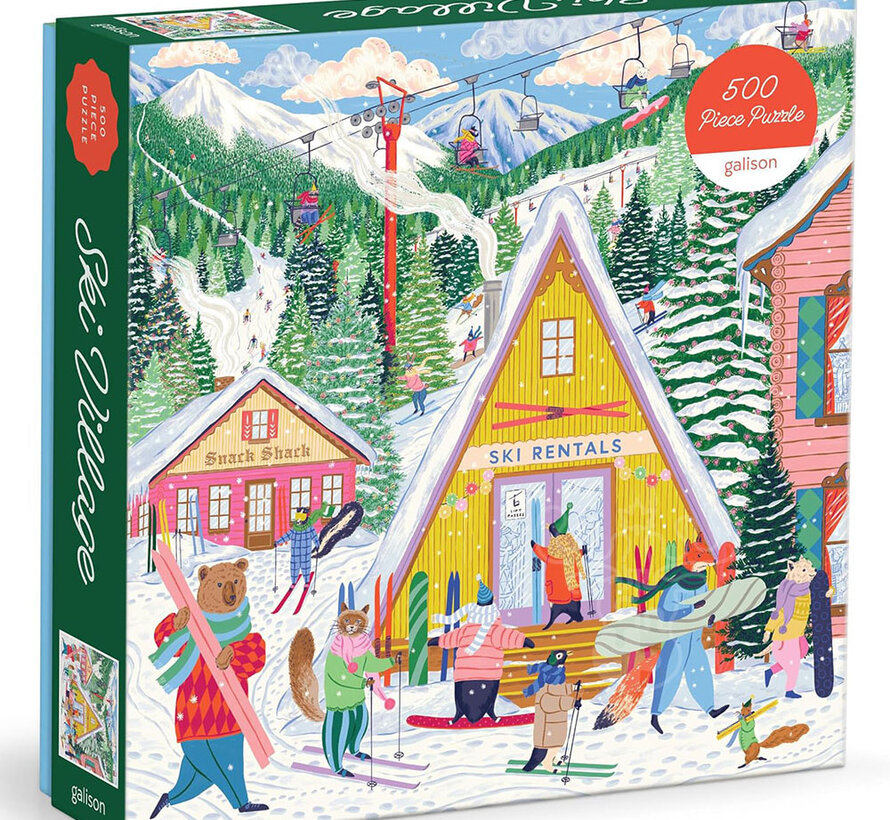 Galison Ski Village Puzzle 500pcs