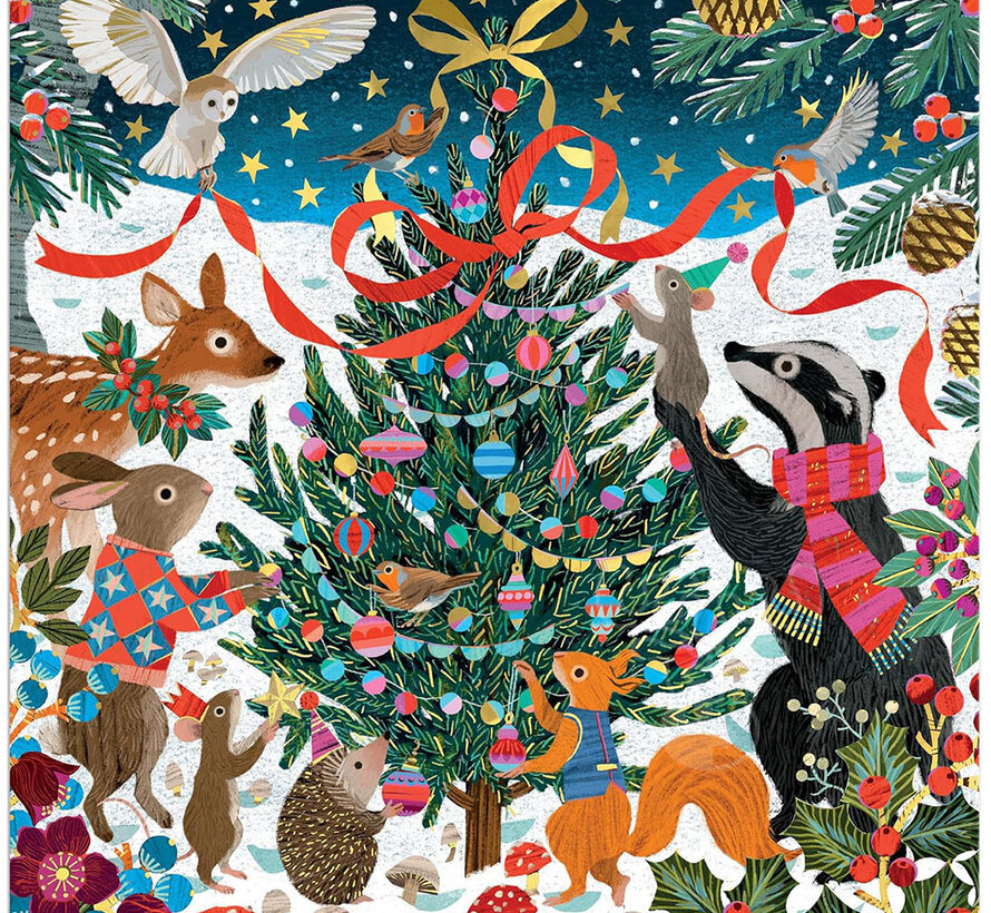 Galison Woodland Merrymakers Puzzle 500pcs