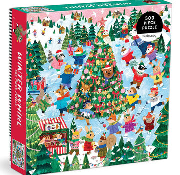Mudpuppy Mudpuppy Winter Whirl Puzzle 500pcs