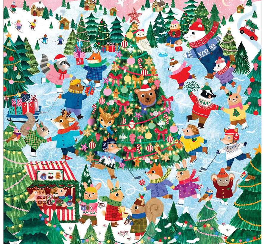 Mudpuppy Winter Whirl Puzzle 500pcs