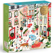 Galison Galison Merriest Village Foil Puzzle 1000pcs