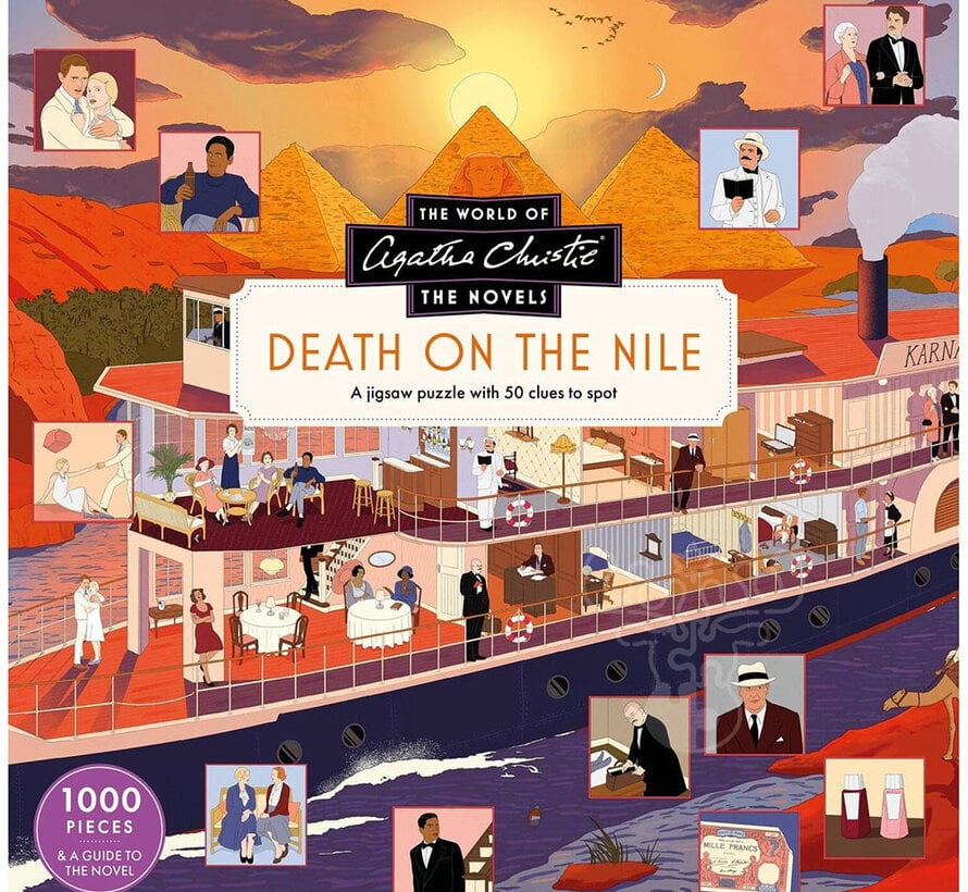 Laurence King The World of Agatha Christie: Death on the Nile Puzzle 1000pcs