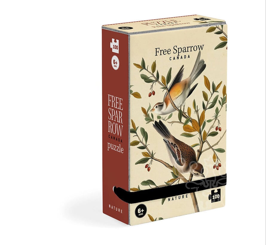 Londji Free Sparrow Canada Nature Tiny Puzzle 100pcs