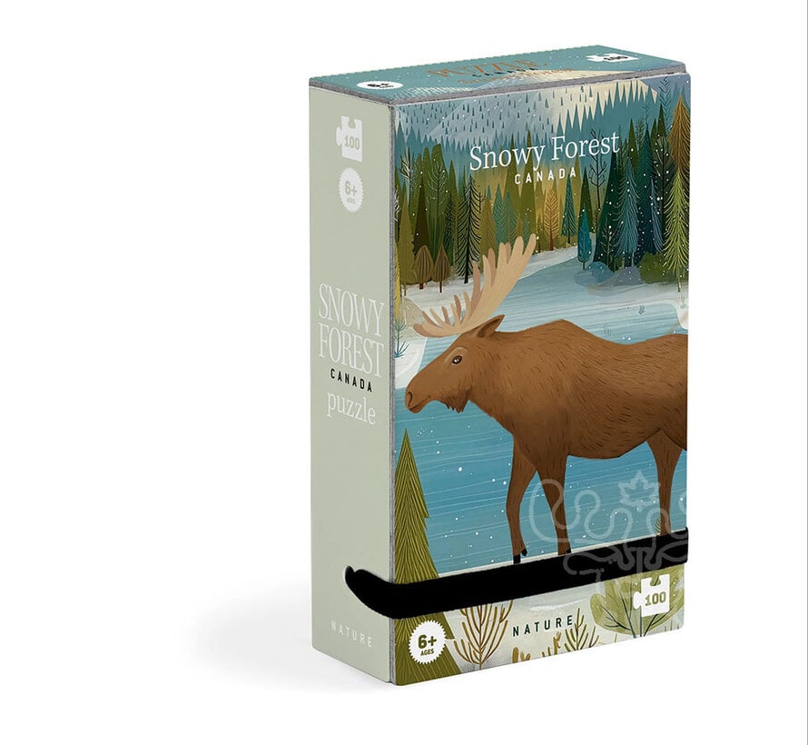Londji Snowy Forest Canada Nature Tiny Puzzle 100pcs