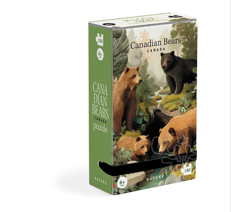 Londji Canadian Bears Canada Nature Tiny Puzzle 100pcs