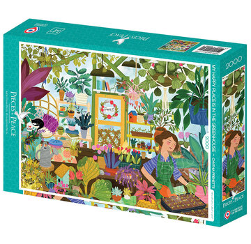 Pieces & Peace Pieces & Peace My Happy Place is in the Greenhouse Puzzle 2000pcs RETIRED