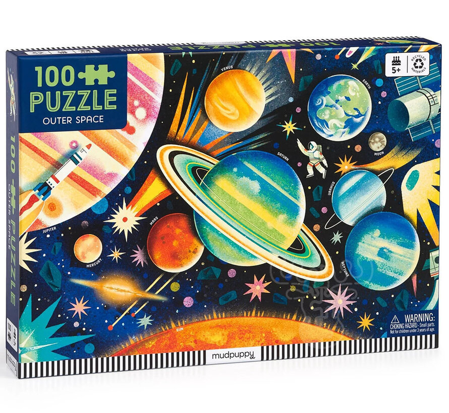 Mudpuppy Outer Space Puzzle 100pcs