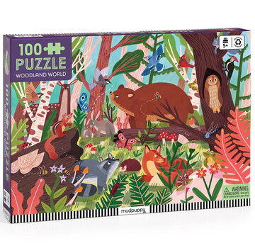 Mudpuppy Mudpuppy Woodland World Puzzle 100pcs