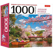 Tuttle Tuttle Samurai Castle with Cherry Blossoms Puzzle 1000pcs
