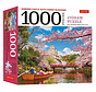 Tuttle Samurai Castle with Cherry Blossoms Puzzle 1000pcs