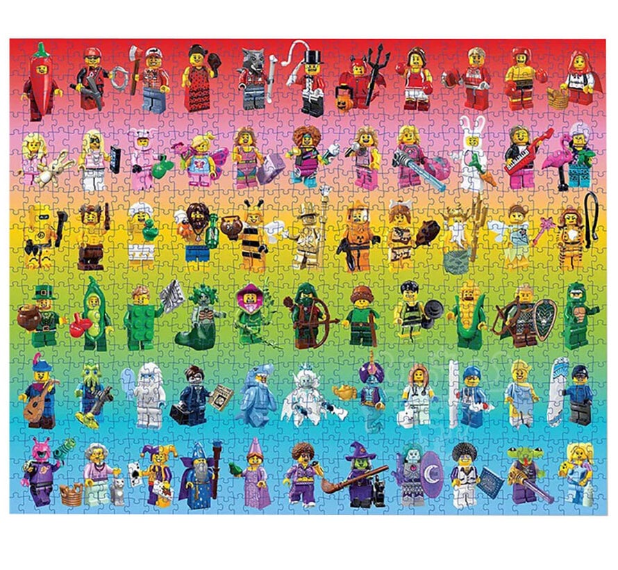 Chronicle LEGO Minifigure Rainbow Puzzle 1000pcs
