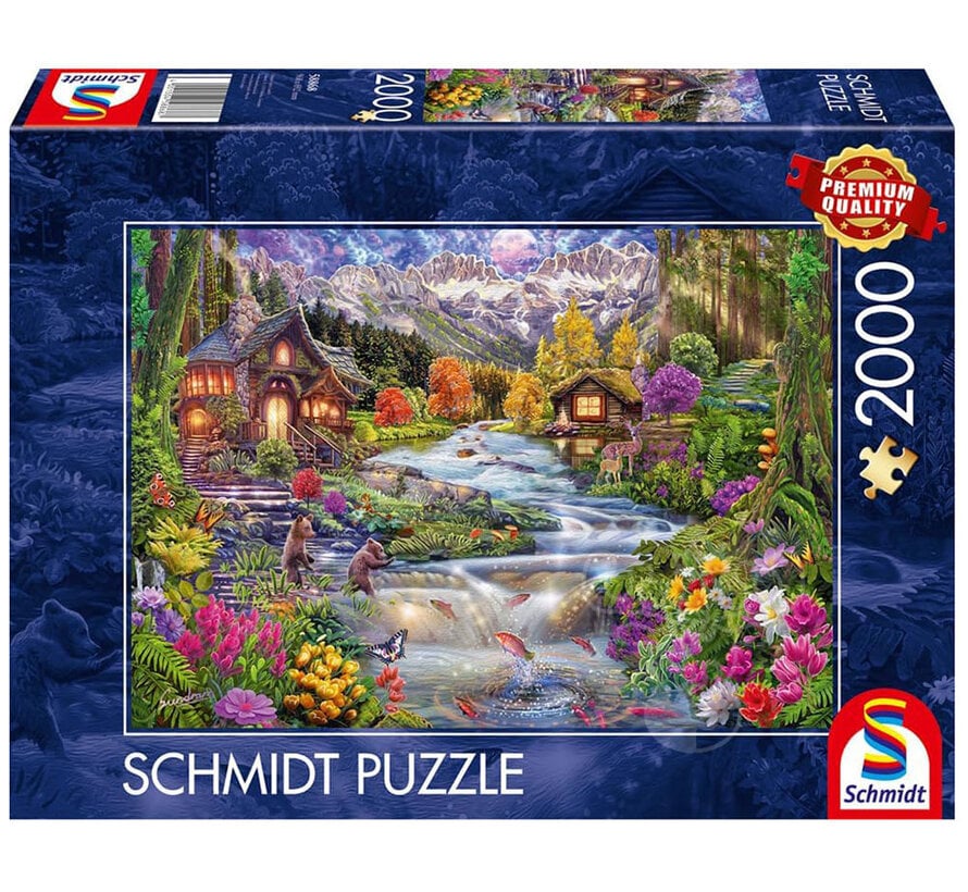Schmitd River in the Mountains Puzzle 2000pcs