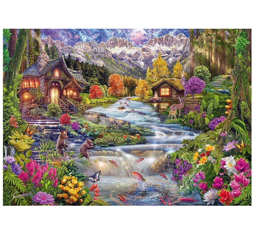 Schmitd River in the Mountains Puzzle 2000pcs