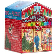 EeBoo eeBoo Christmas Market Sundries General Store Puzzle 100pcs