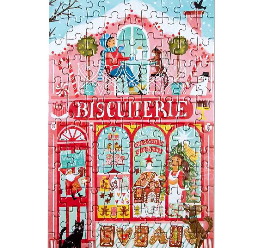 eeBoo Christmas Market Biscuiterie Puzzle 100pcs