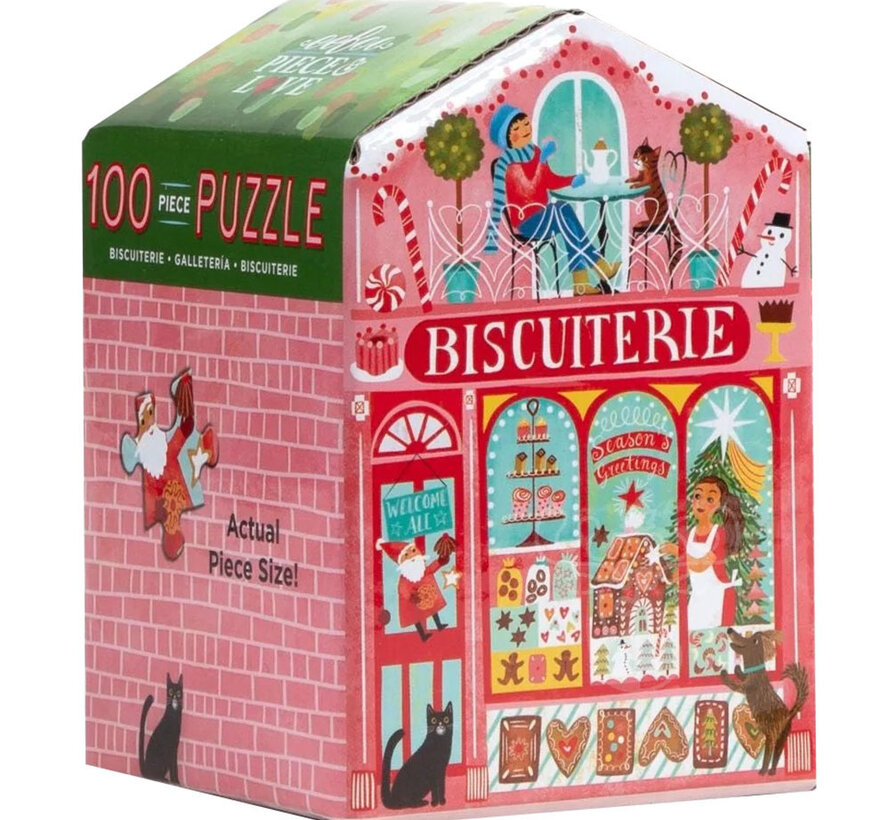 eeBoo Christmas Market Biscuiterie Puzzle 100pcs