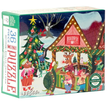 EeBoo eeBoo Christmas Village: Hot Cocoa Mini Puzzle 36pcs