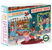 EeBoo eeBoo Christmas Village: Christmas Shops Mini Puzzle 36pcs