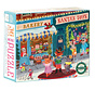 eeBoo Christmas Village: Christmas Shops Mini Puzzle 36pcs
