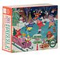 eeBoo Christmas Village: Skating Pond Mini Puzzle 36pcs