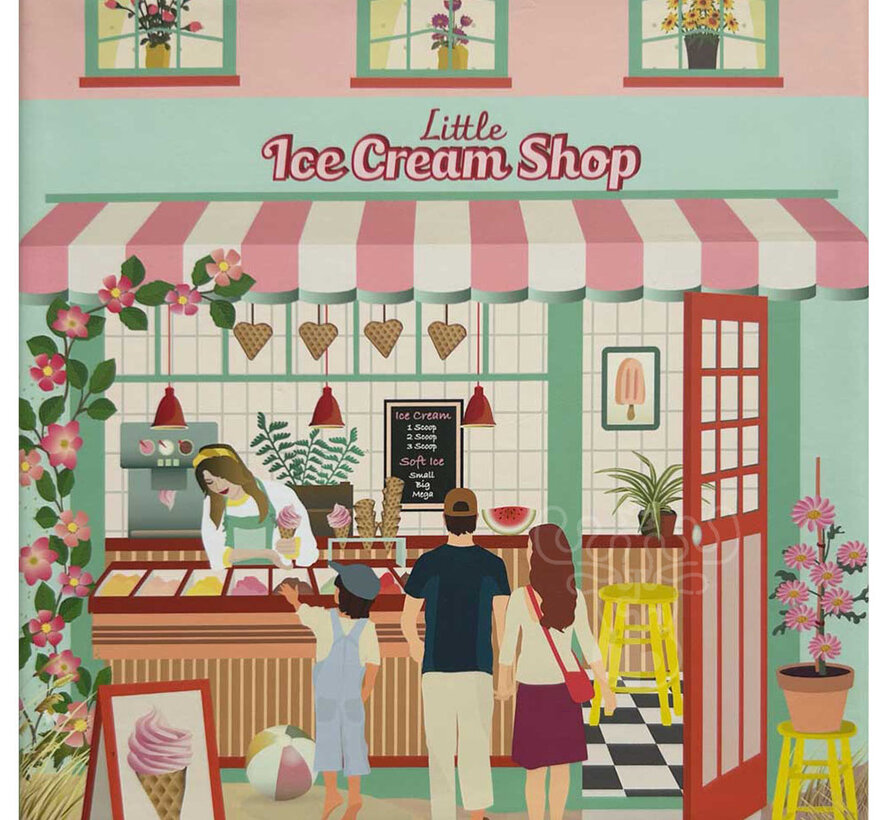 ViSSEVASSE Little Ice Cream Shop Puzzle 150pcs