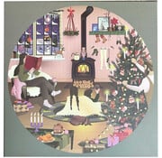ViSSEVASSE ViSSEVASSE Wonderful Christmastime Round Puzzle 1000pcs