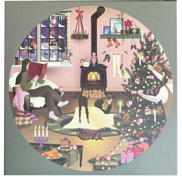 ViSSEVASSE ViSSEVASSE Wonderful Christmastime Round Puzzle 1000pcs