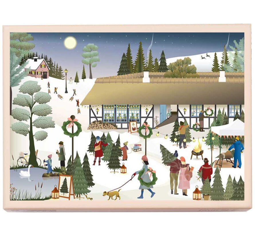 ViSSEVASSE Christmas Tree Farm Puzzle 1000pcs