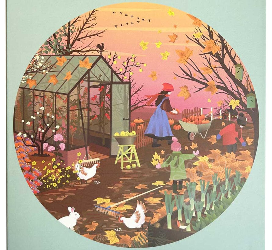 ViSSEVASSE Autumn Feeling Round Puzzle 1000pcs