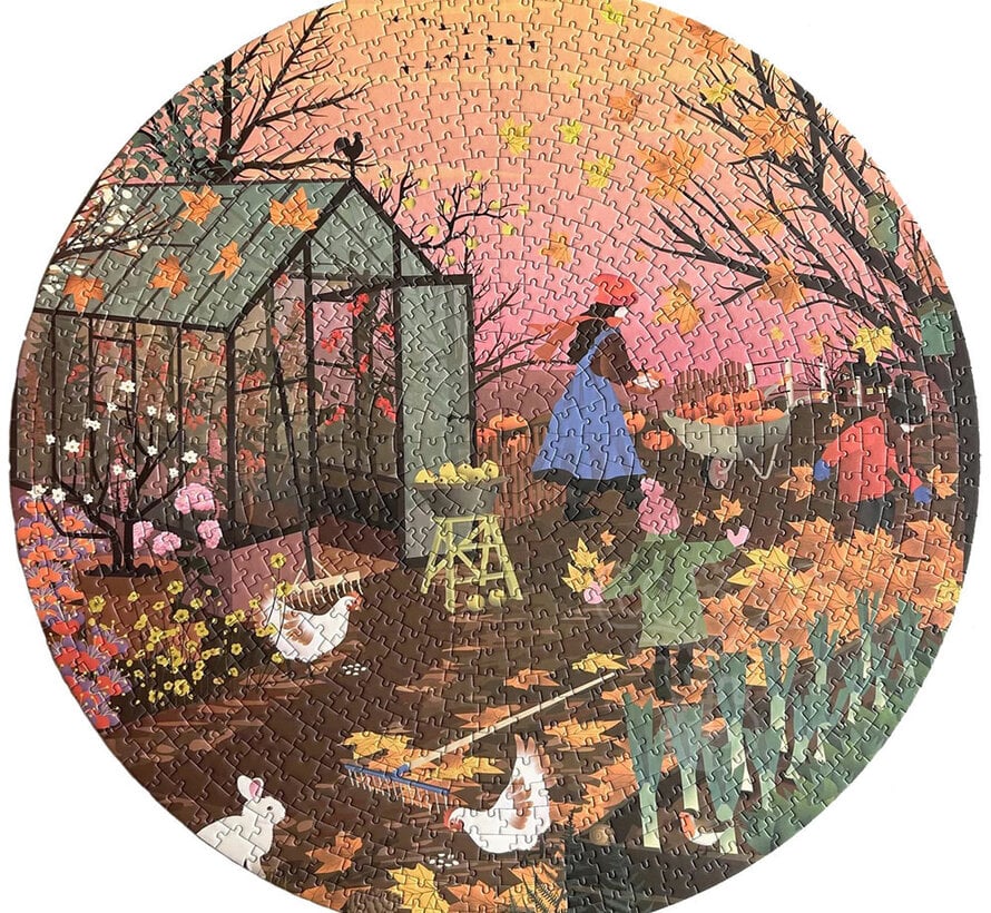 ViSSEVASSE Autumn Feeling Round Puzzle 1000pcs