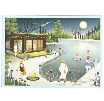 ViSSEVASSE ViSSEVASSE Sauna By The Lake Puzzle 1000pcs