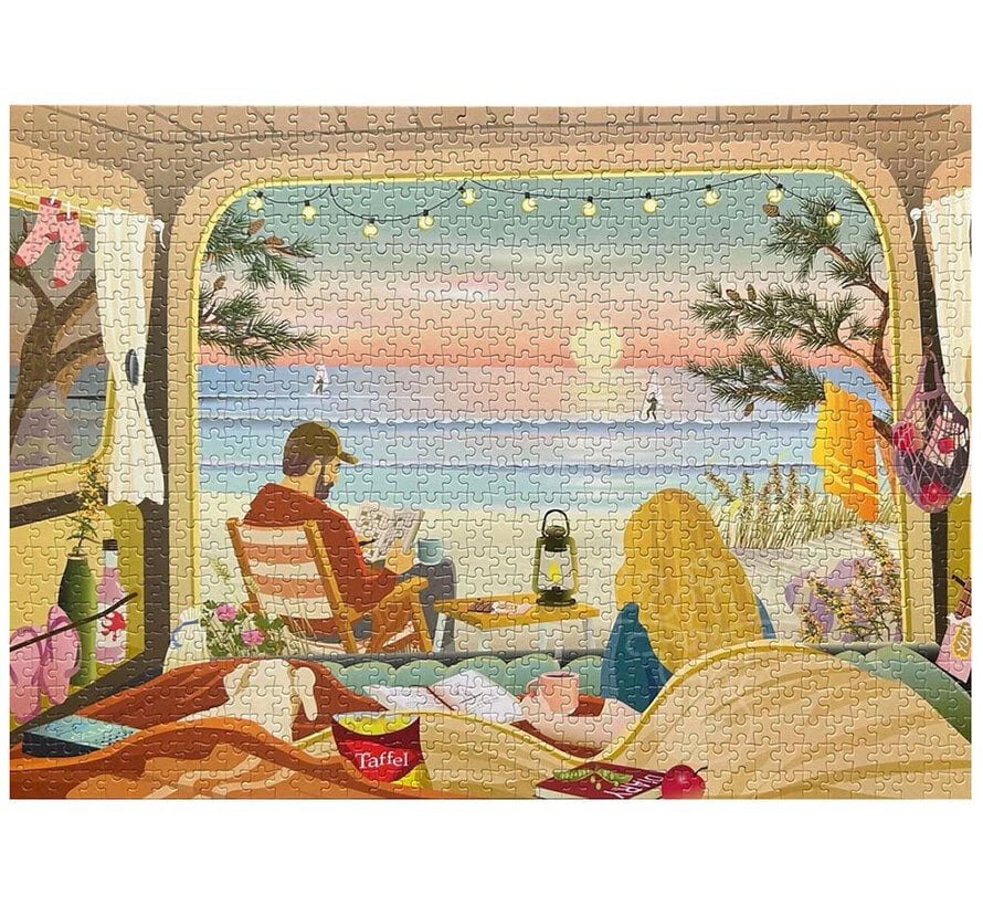 ViSSEVASSE Camper By The Ocean Puzzle 1000pcs