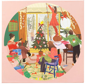 ViSSEVASSE ViSSEVASSE A Day In December Round Puzzle 1000pcs
