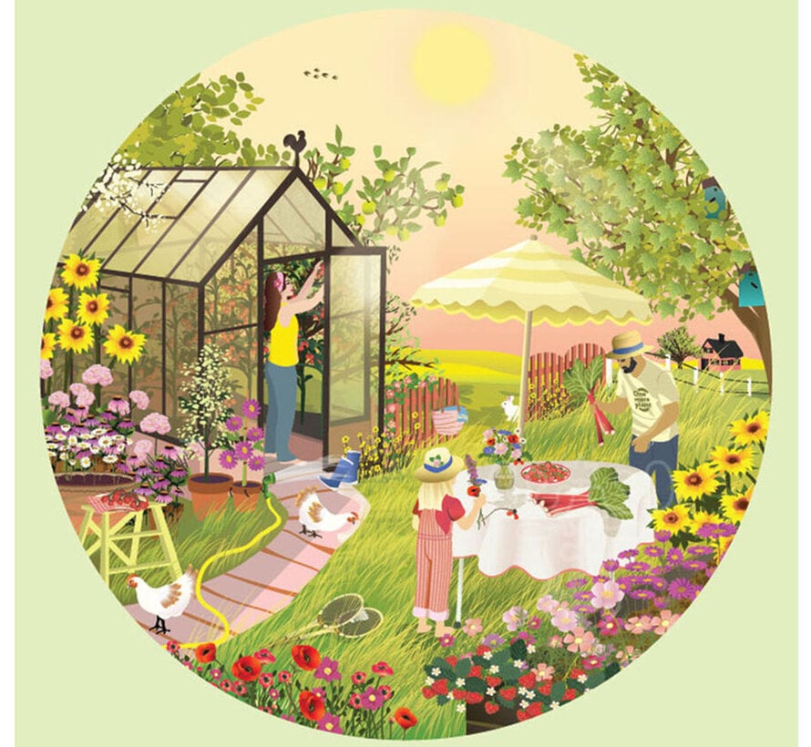 ViSSEVASSE Summer Feeling Round Puzzle 1000pcs