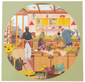 ViSSEVASSE ViSSEVASSE Fresh From The Garden Round Puzzle 1000pcs