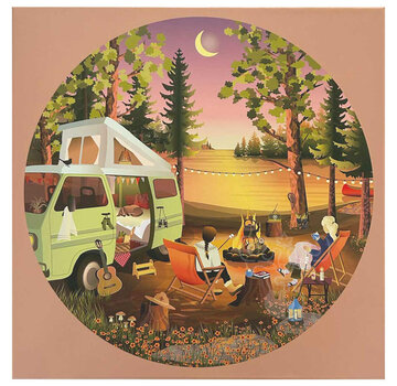 ViSSEVASSE ViSSEVASSE Van Life Round Puzzle 1000pcs