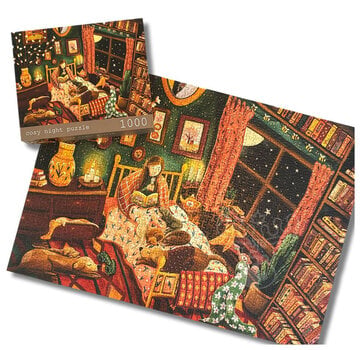 Esther Bennink - Illustrator under a blankie Esther Bennink Cosy Night Puzzle 1000pcs
