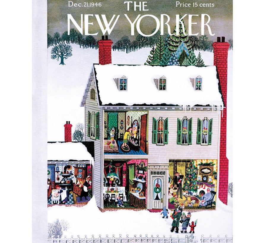 New York Puzzle Co. Edna Eicke: Home for the Holidays Mini Puzzle 100pcs