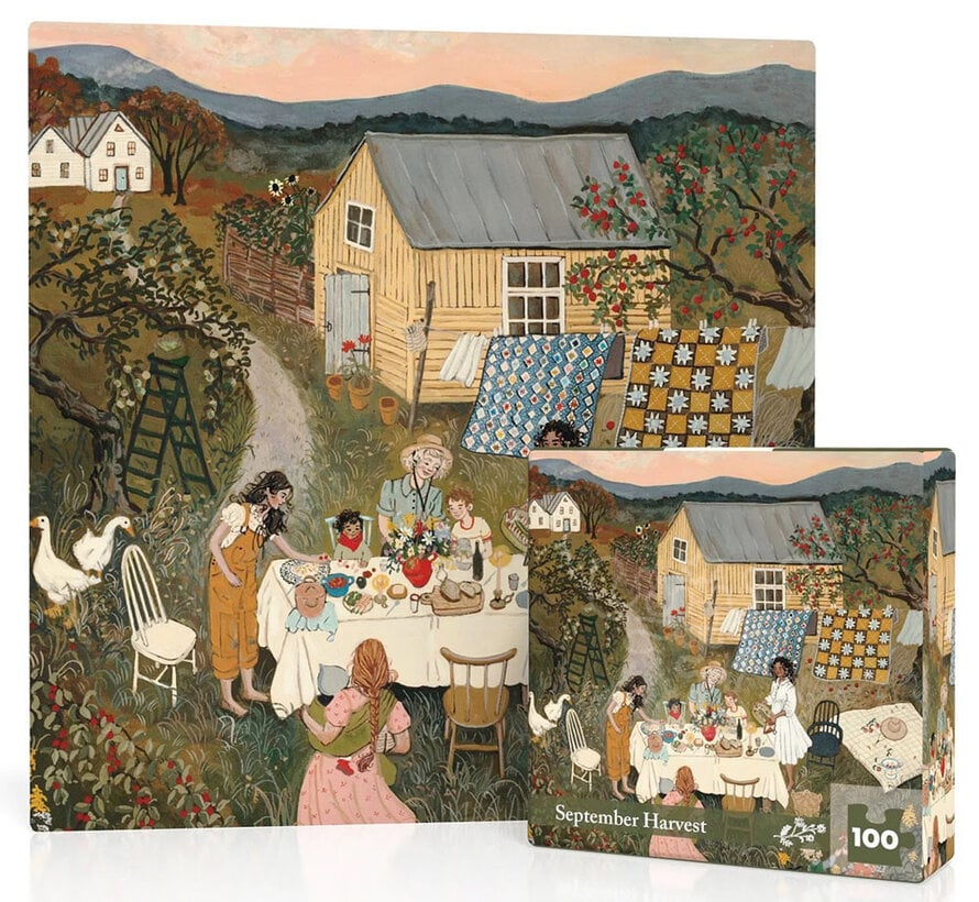 New York Puzzle Co. Loré Pemberton: September Harvest Mini Puzzle 100pcs