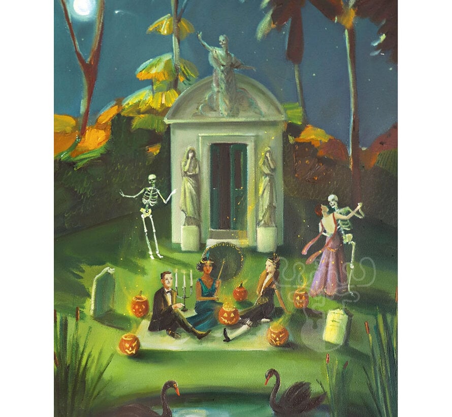 New York Puzzle Co. The New Yorker: Spirits of the Dead Mini Puzzle 100pcs