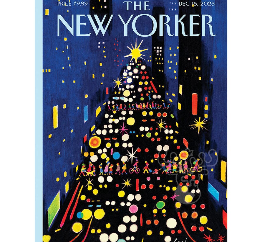 New York Puzzle Co. The New Yorker: Christmas Avenue Puzzle 500pcs