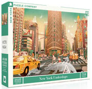 New York Puzzle Company New York Puzzle Co. Victo Ngai: New York Underdogs Puzzle 750pcs