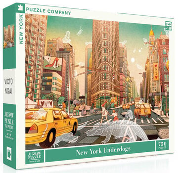 New York Puzzle Company New York Puzzle Co. Victo Ngai: New York Underdogs Puzzle 750pcs